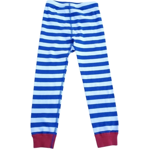 Marvel by Hanna Andersson Pajama Pant Bottoms Blue|White Striped Size 4 - Picture 1 of 3